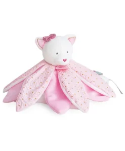 Doudou et Compagnie Doudou pétales Chat rose- Attrape-rêves - 26 cm