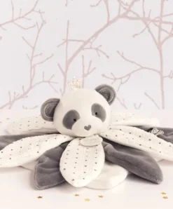 Doudou et Compagnie Doudou pétales Panda gris - Attrape-rêves - 26 cm