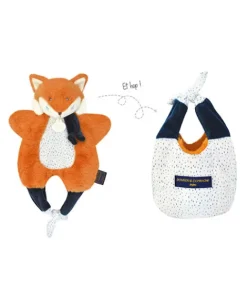 Doudou et Compagnie Doudou Renard marionnette - Petit sac - Amusette 3 EN 1