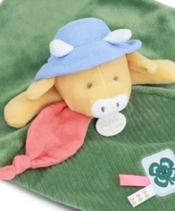 Doudou et Compagnie Doudou vache - Doudou plat Aneth - 27 cm