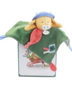 Doudou et Compagnie Doudou vache - Doudou plat Aneth - 27 cm