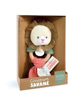 Doudou et Compagnie Hochet bébé lion - 15 cm