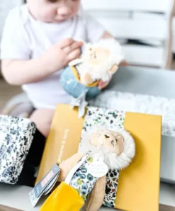 Doudou et Compagnie Hochet Pouet - Jaune ou Gris - BOH'AIME