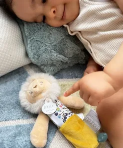 Doudou et Compagnie Hochet Pouet - Jaune ou Gris - BOH'AIME