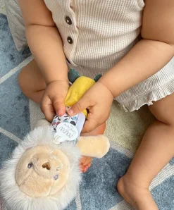 Doudou et Compagnie Hochet Pouet - Jaune ou Gris - BOH'AIME