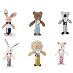 Doudou et Compagnie Hochet Pouet - Jaune ou Gris - BOH'AIME