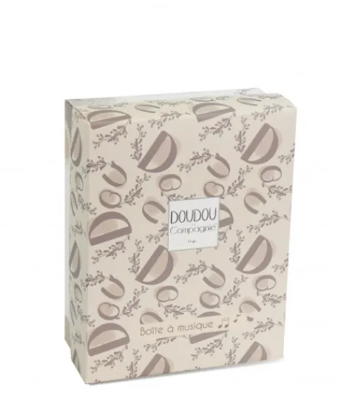Doudou et Compagnie Lapin DOUDOU® - Boite à musique Beige