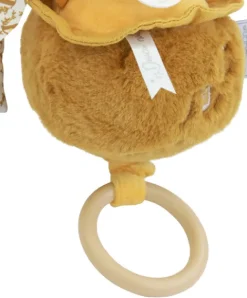 Doudou et Compagnie Lapin DOUDOU® - boite à musique lapin - 20 cm - Jaune moutarde