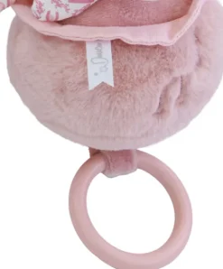 Doudou et Compagnie Lapin DOUDOU® - boite à musique lapin - 20 cm - Rose
