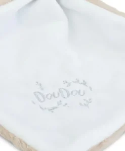 Doudou et Compagnie Lapin DOUDOU® - Doudou Lapin mouchoir- 10 cm - Beige