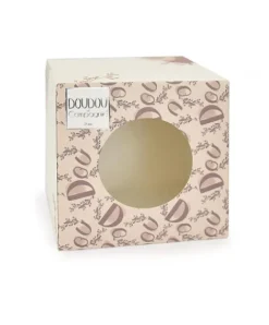 Doudou et Compagnie Lapin DOUDOU® - Peluche lapin Beige avec doudou assorti - 16 cm