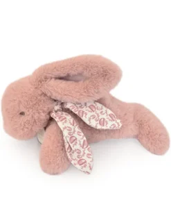 Doudou et Compagnie Lapin DOUDOU® - Peluche lapin Rose poudré - 25 cm