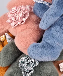 Doudou et Compagnie Lapin DOUDOU® - Peluche lapin Rose poudré - 25 cm