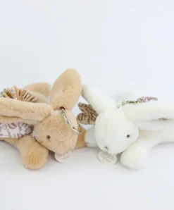 Doudou et Compagnie Lapin DOUDOU® - Porte-clés - Blanc