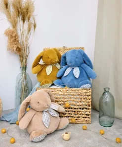 Doudou et Compagnie Lapin géant - LAPIN DOUDOU 42 cm - Bleu
