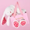 Doudou et Compagnie LAPIN JE T'AIME en sac cadeau - 25 cm