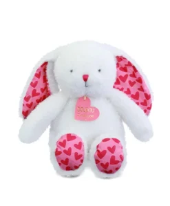 Doudou et Compagnie LAPIN JE T'AIME en sac cadeau - 25 cm