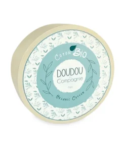 Doudou et Compagnie Lapin peluche beige en coton Bio 25 cm