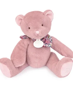 Doudou et Compagnie L'Ours Doudou® - Ours en peluche rose - 25 cm