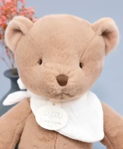 Doudou et Compagnie L'Ours Doudou® - Ours en peluche marron clair - 25 cm