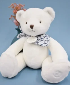 Doudou et Compagnie L'Ours Doudou® - Ours en peluche blanc - 25 cm