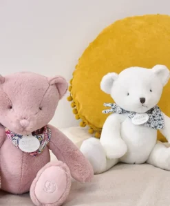 Doudou et Compagnie L'Ours Doudou® - Ours en peluche blanc - 25 cm