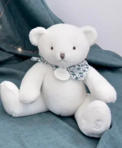 Doudou et Compagnie L'Ours Doudou® - Ours en peluche blanc - 25 cm
