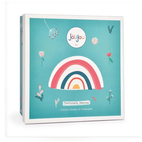 Doudou et Compagnie Ma première poupée douce Verte - Mlle menthe - 21 cm