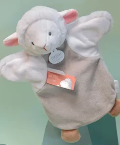 Doudou et Compagnie Marionnette à Main Agneau - 25 cm