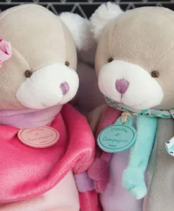 Doudou et Compagnie Marionnette à main Chien Toopi boy gris - 28 cm