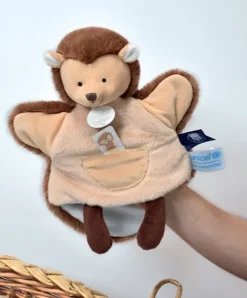 Doudou et Compagnie Marionnette à main Hérisson - 25 cm - Unicef