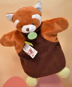 Doudou et Compagnie Marionnette à Main Panda roux - 25 cm