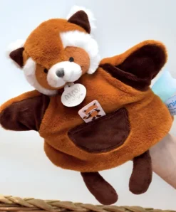 Doudou et Compagnie Marionnette à main Panda roux - 25 cm - Unicef