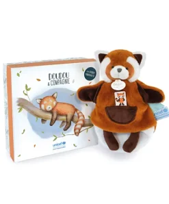 Doudou et Compagnie Marionnette à main Panda roux - 25 cm - Unicef