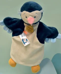 Doudou et Compagnie Marionnette à Main Pingouin - 25 cm
