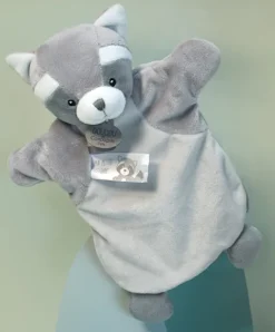 Doudou et Compagnie Marionnette à Main Raton Laveur- 25 cm