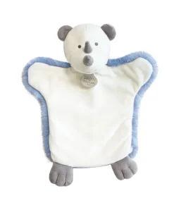Doudou et Compagnie Marionnette à main Rhinocéros bleu - 25 cm