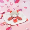 Doudou et Compagnie Mini doudou Chat corail - 20 cm