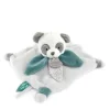 Doudou et Compagnie Mini doudou Panda plat gris - 20 cm - Sans boite