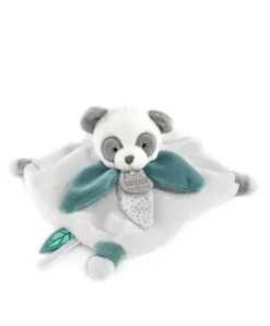 Doudou et Compagnie Mini doudou Panda plat gris - 20 cm - Sans boite