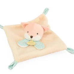 Doudou et Compagnie Mini Doudou renard plat orange - 19 cm