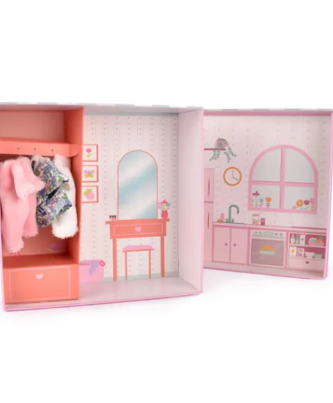 Doudou et Compagnie Mon premier dressing de poupee - Emilie et ses vêtements