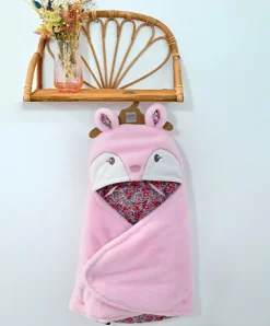 Doudou et Compagnie Nid d'ange bébé rose petit faon - BOH'AIME