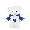 Doudou et Compagnie Ours en peluche blanc avec sweat bleu JO2024 - 25 cm