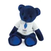 Doudou et Compagnie Ours en peluche bleu avec T-shirt Equipe de France - 30 cm