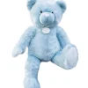 Doudou et Compagnie Ours en peluche bleu glaçé- Collection- 120 cm