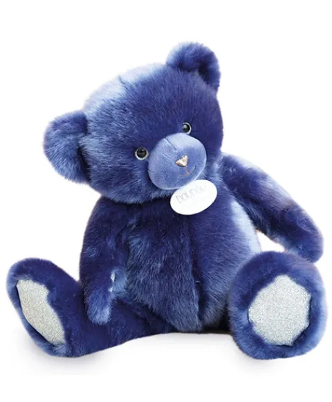 Doudou et Compagnie Ours en peluche bleu nuit - Collection - 37 cm
