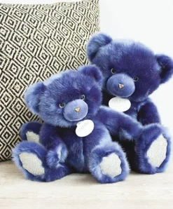 Doudou et Compagnie Ours en peluche bleu nuit - Collection - 30 cm