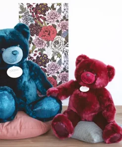 Doudou et Compagnie Ours en peluche bois de rose - Collection - 40 cm
