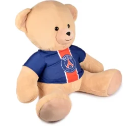 Doudou et Compagnie Ours en peluche geant avec maillot PSG - 60 cm